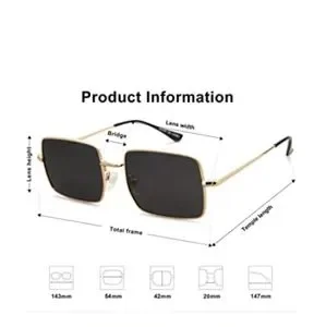 New Rectangle Polygon Polarized Black Sunglasses for Women Men Retro Accessories | New Rectangle Polygon Polarized Black  main image 3
